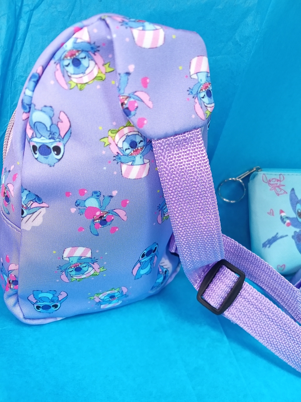 Disney Stitch Mini Backpack with Coin Purse - Picture 3 of 7
